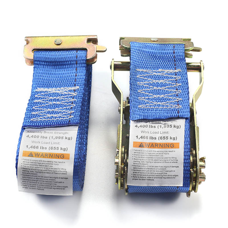 2 Inci E-Track Ratchet Strap Biru